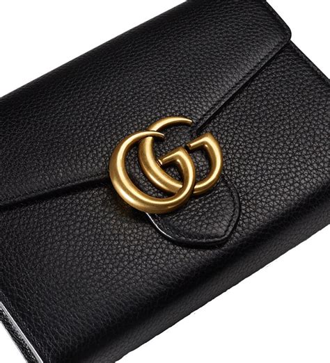 gucci marmont wallet chain bag|gucci wallet on chain review.